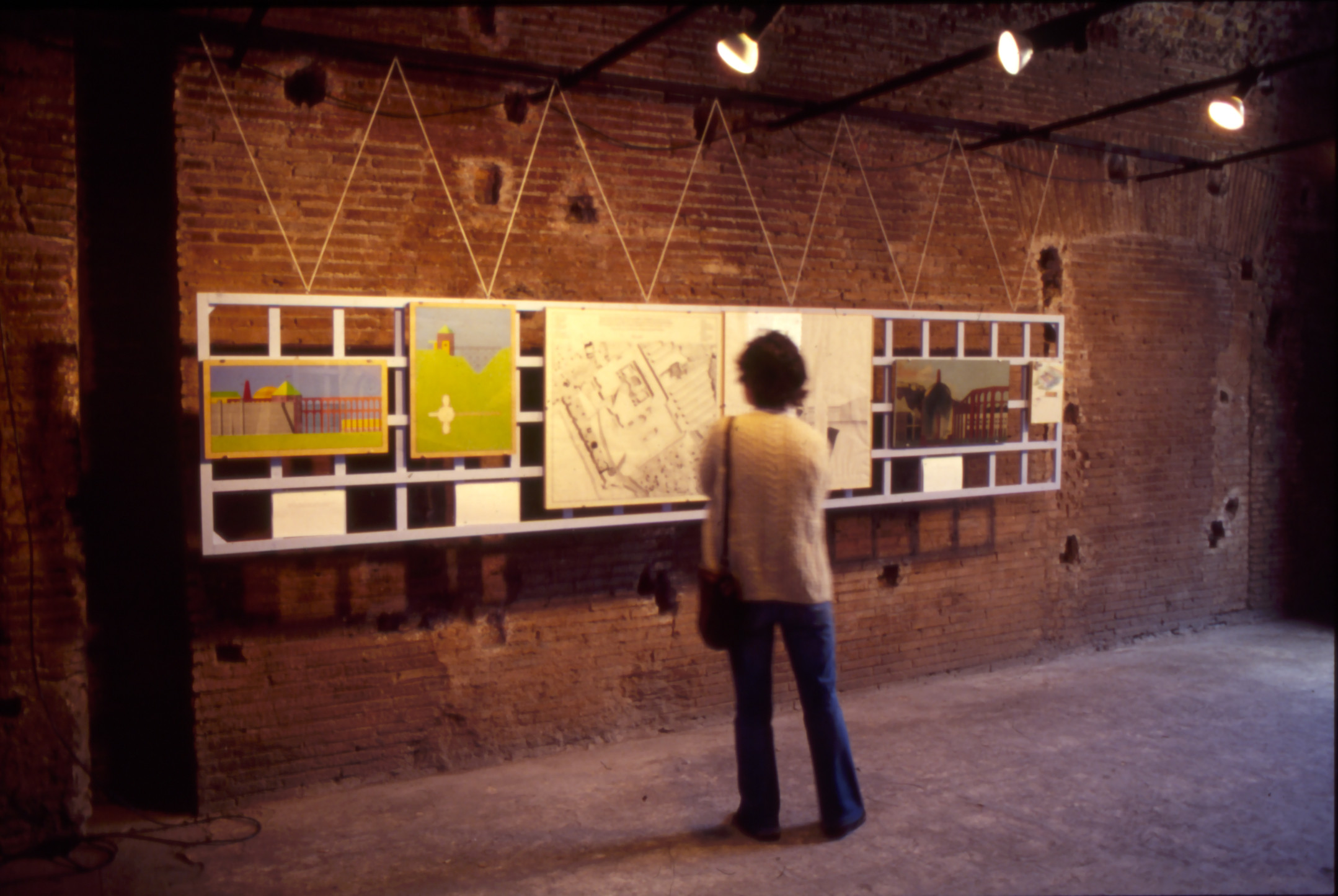 Exhibition of drawings on reticular structures in the workshops of the Mercati Traianei