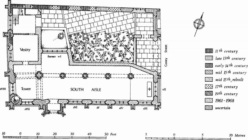 Figure 8b. St Martin Le Grand, York. Plan after George Pace’s intervention. Courtesy British History Online