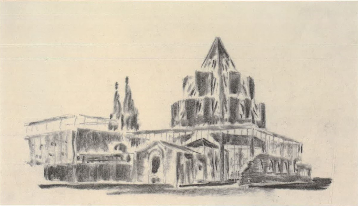 Figure 7. Böhm’s competition entry for the Diocesan Museum, 1997 ©Gottfried Böhm