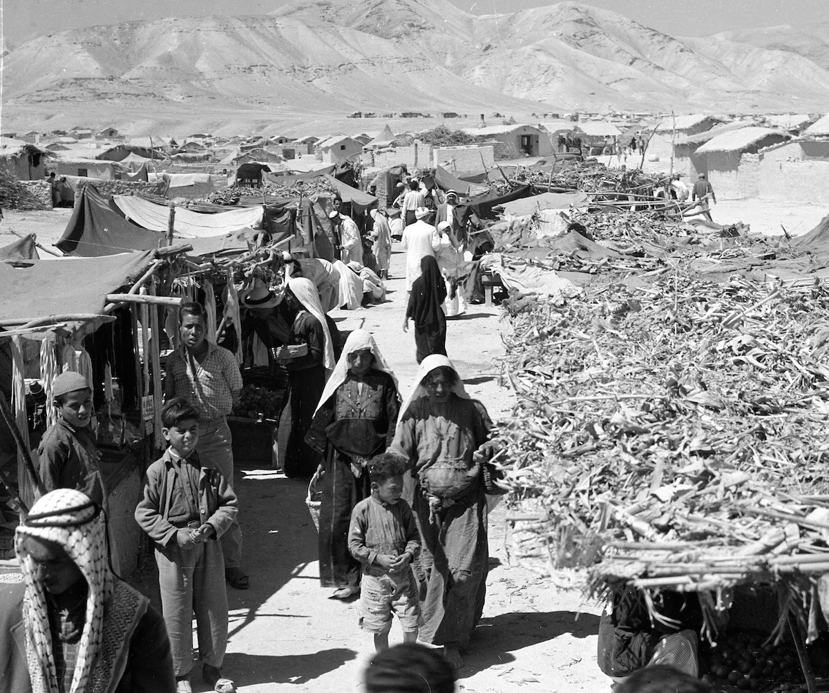 Figure 3. Aqabat Jaber refugee camp near Jericho, undated. Once home to 45,000 refugees, the camp saw a dramatic decline in population following the 1967 Arab-Israeli war. United Nations Relief and Works Agency (UNRWA) archive